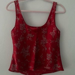 Victoria’s Secret red silk top